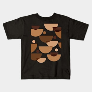 Coffee Love Mid Century Abstract Mix Kids T-Shirt